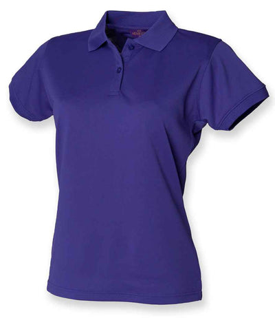 Henbury Ladies Coolplus® Wicking Piqué Polo Shirt