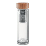 Branded Double wall glass bottle 420ml