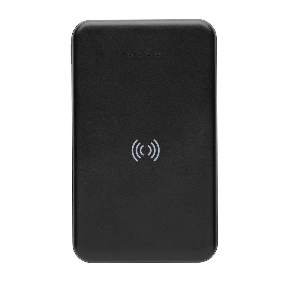 Branded RCS recycled plastic 5.000 mAh 5W wireless powerbank