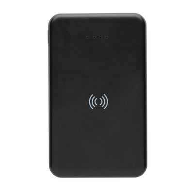 Branded RCS recycled plastic 5.000 mAh 5W wireless powerbank