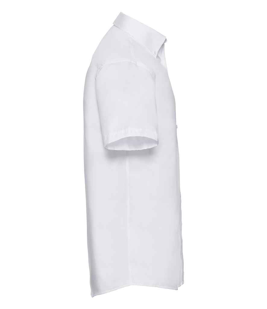 Russell Collection Short Sleeve Ultimate Non-Iron Shirt White
