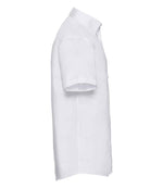 Russell Collection Short Sleeve Ultimate Non-Iron Shirt White