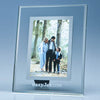 Clear Glass Frame with a Mirror Inlay for 4" x 6" Photo, V