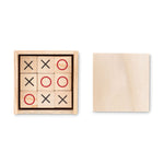 Wooden tic tac toe