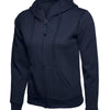 Branded Ladies Classic Full Zip Hooded Sweatshirt