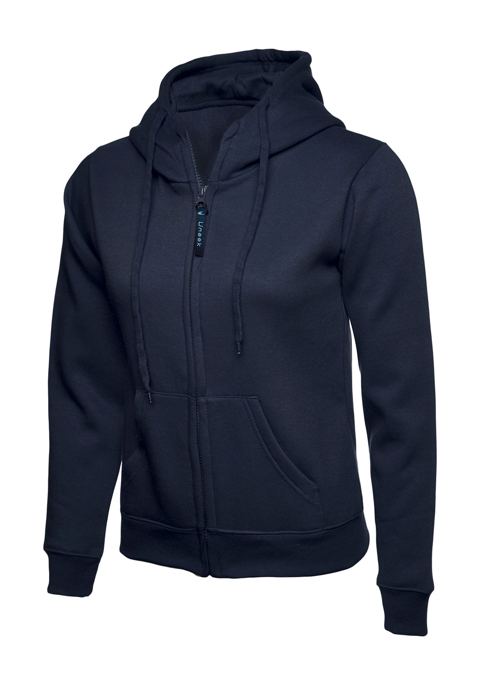 Branded Ladies Classic Full Zip Hooded Sweatshirt
