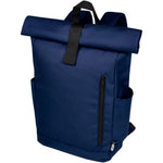 Branded Byron 15.6" GRS RPET roll-top backpack 18L