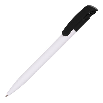 KODA CLIP ball pen WHITE barrel with black clip