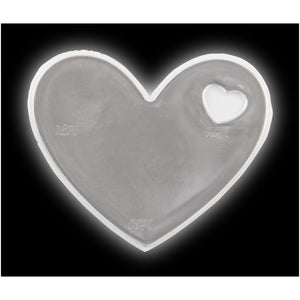 RFX™ S-12 heart M reflective PVC sticker