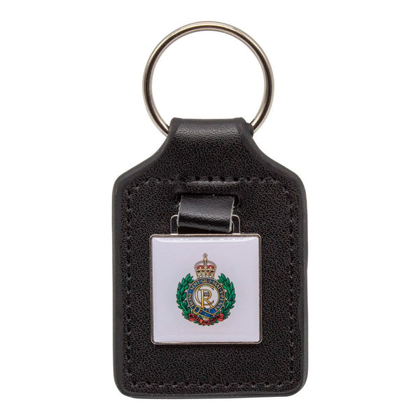 Branded Leather Effect Keyring (Full Colour Print)