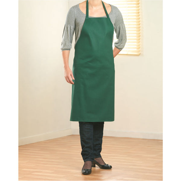 Kitchen apron in cotton Green