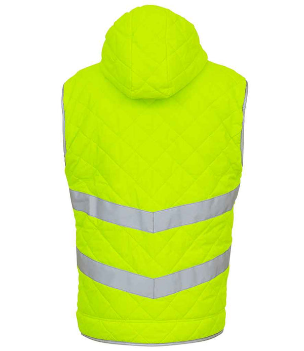 Yoko Hi-Vis Kensington Hooded Gilet