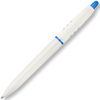 Printed S30 Pens in white with blue accents to the top and ring