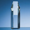 Branded 19cm Optical Crystal Hexagon Award