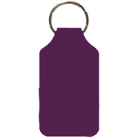 Recycled Imitation Leather Key Fob - Square Shape