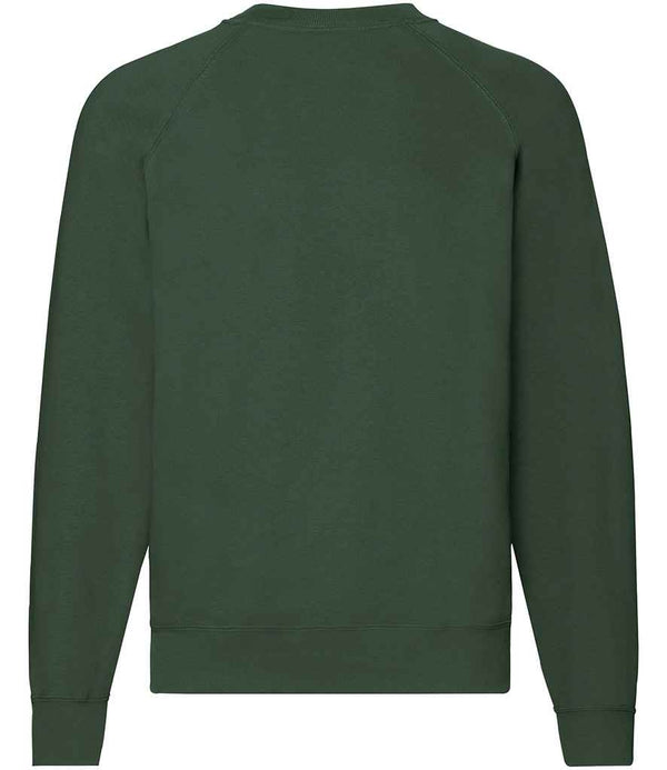 Fruit of the Loom Classic Raglan Sweatshirt Bottle Green