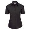 Branded Russell Collection Ladies Short Sleeve Easy Care Poplin Shirt