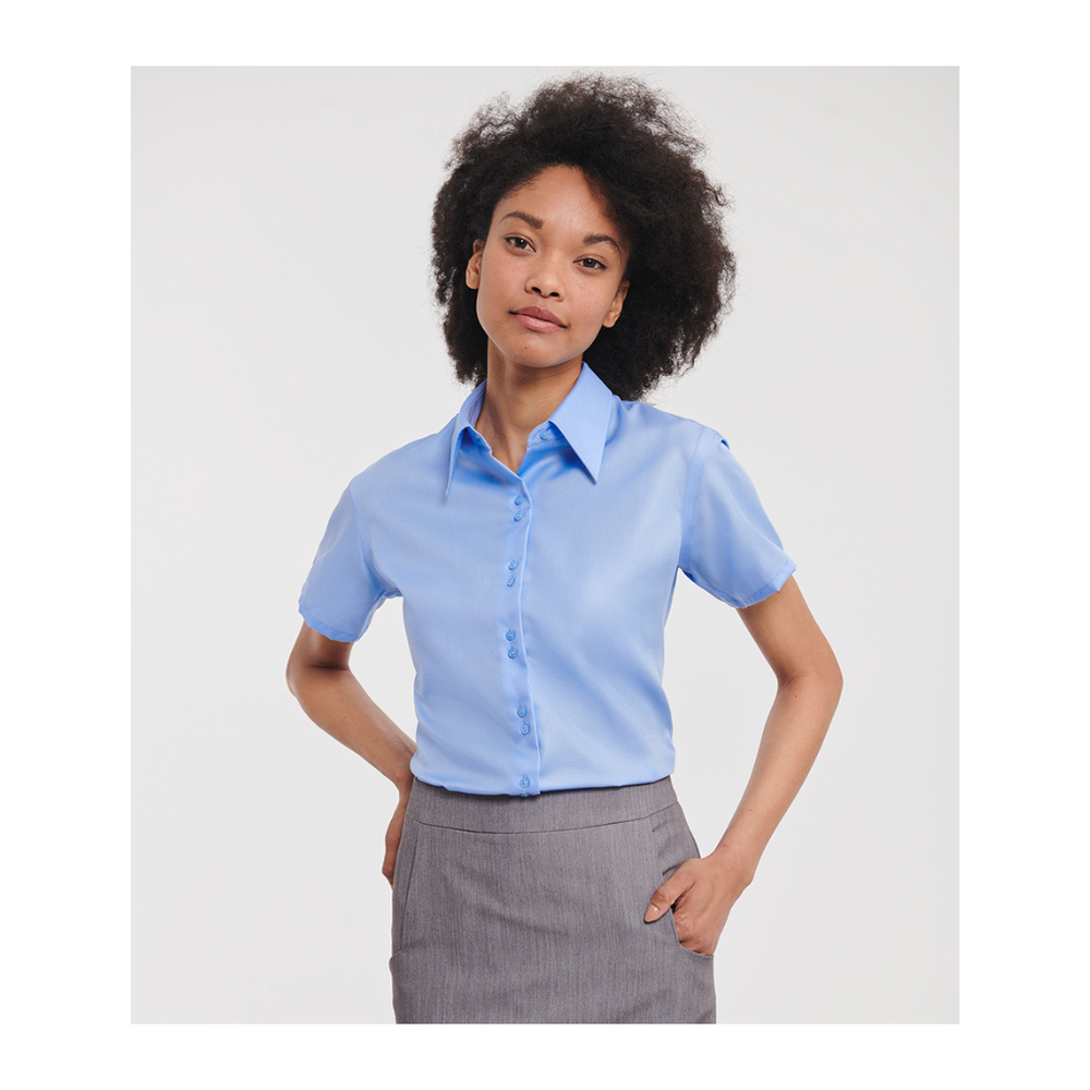 Russell Collection Ladies Short Sleeve Ultimate Non-Iron Shirt