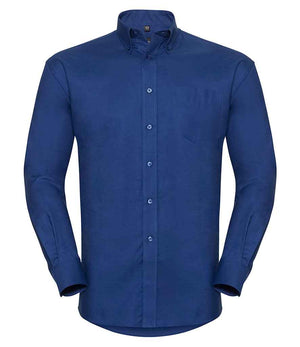 Russell Collection Long Sleeve Easy Care Oxford Shirt