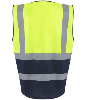 Regatta High Visibility Pro Executive Vest Yellow/Navy