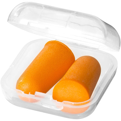 Branded Serenity earplugs with travel case
