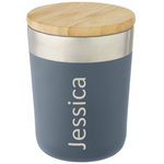 Lagan 300 ml copper vacuum insulated stainless steel tumbler with bamboo lid
