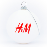 Branded Christmas Bauble - 70mm Shatterproof | Custom Logo Baubles | No Minimum Order 