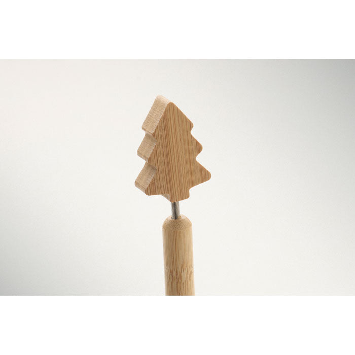 Bamboo Christmas tree ball pen