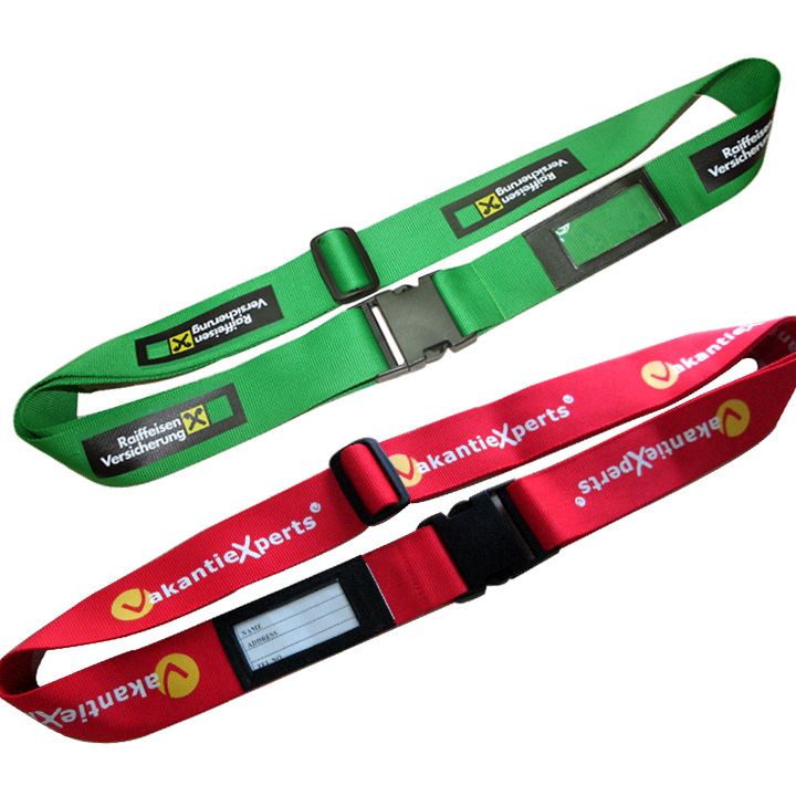 Branded Luggage Strap with Address Tag