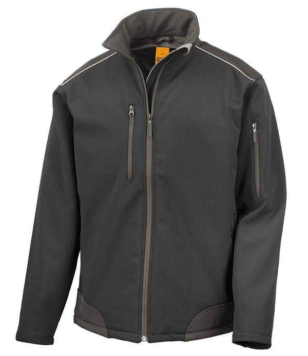 Result Work-Guard Ripstop Soft Shell Jacket Black/Black
