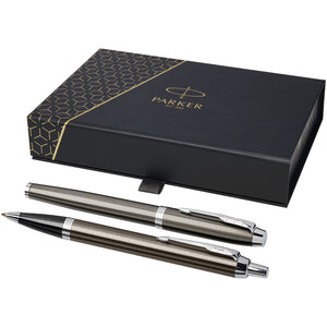 Parker IM rollerball and ballpoint black ink pen set