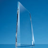 Branded 21.5cm Optical Crystal Facetted Peak Award