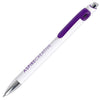 Branded DIME ball pen WHITE with trim