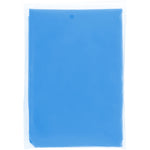 Branded Ziva disposable rain poncho with storage pouch