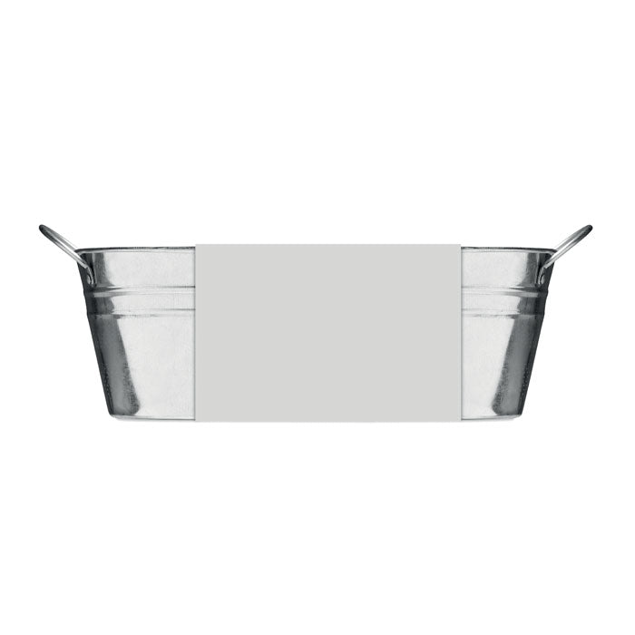 Branded Zinc tub with 3 herbs seeds