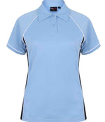 Finden and Hales Ladies Performance Piped Polo Shirt