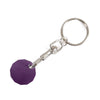Branded Aluminium 12-sided GBP Trolley Coin On Trigger Clip + Split Ring