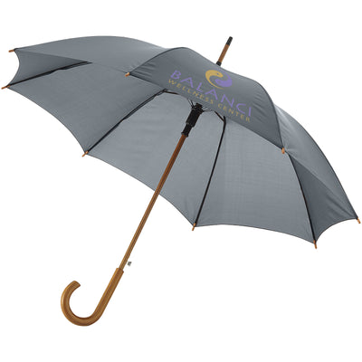 Branded Kyle 23" auto open umbrella wooden shaft and handle