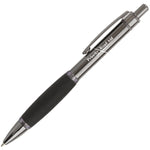 Sao Paulo Ball Pen with a black grip and accents also branding to the barrel