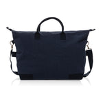 Branded Kezar AWARE™ 500 gsm recycled canvas deluxe weekend bag