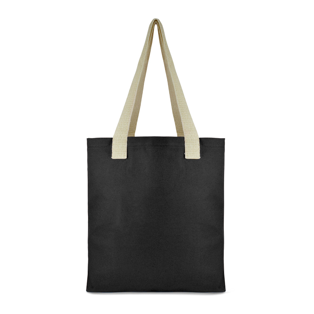 Branded Hegarty dyed canvas bag with cotton webbing handles