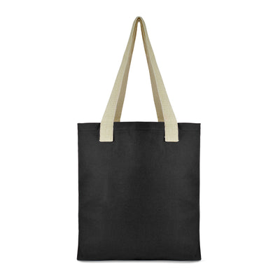 Branded Hegarty dyed canvas bag with cotton webbing handles