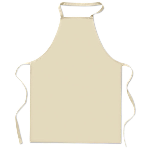 Kitchen apron in cotton Beige