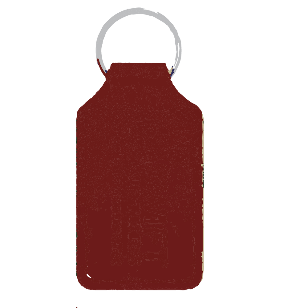 Branded Long Square Shaped Keyfob