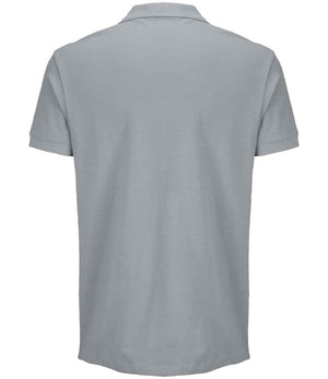 SOL'S Unisex Pacific Twin Piqué Polo Shirt Pure Grey