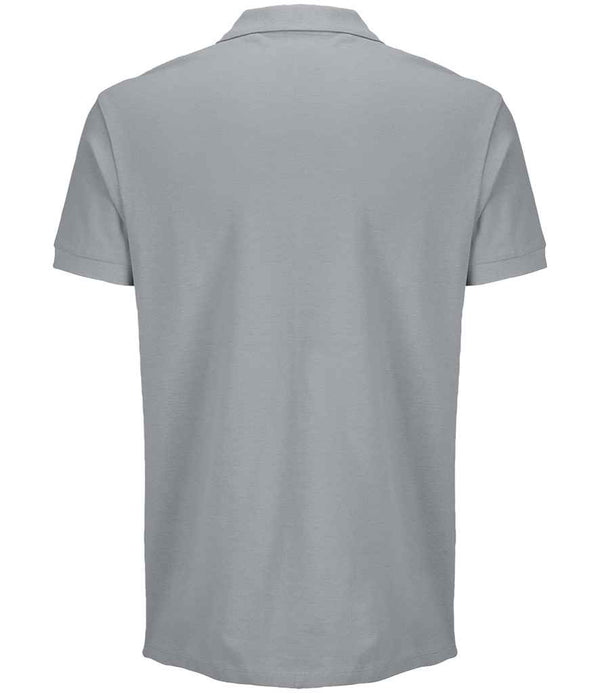 SOL'S Unisex Pacific Twin Piqué Polo Shirt Pure Grey