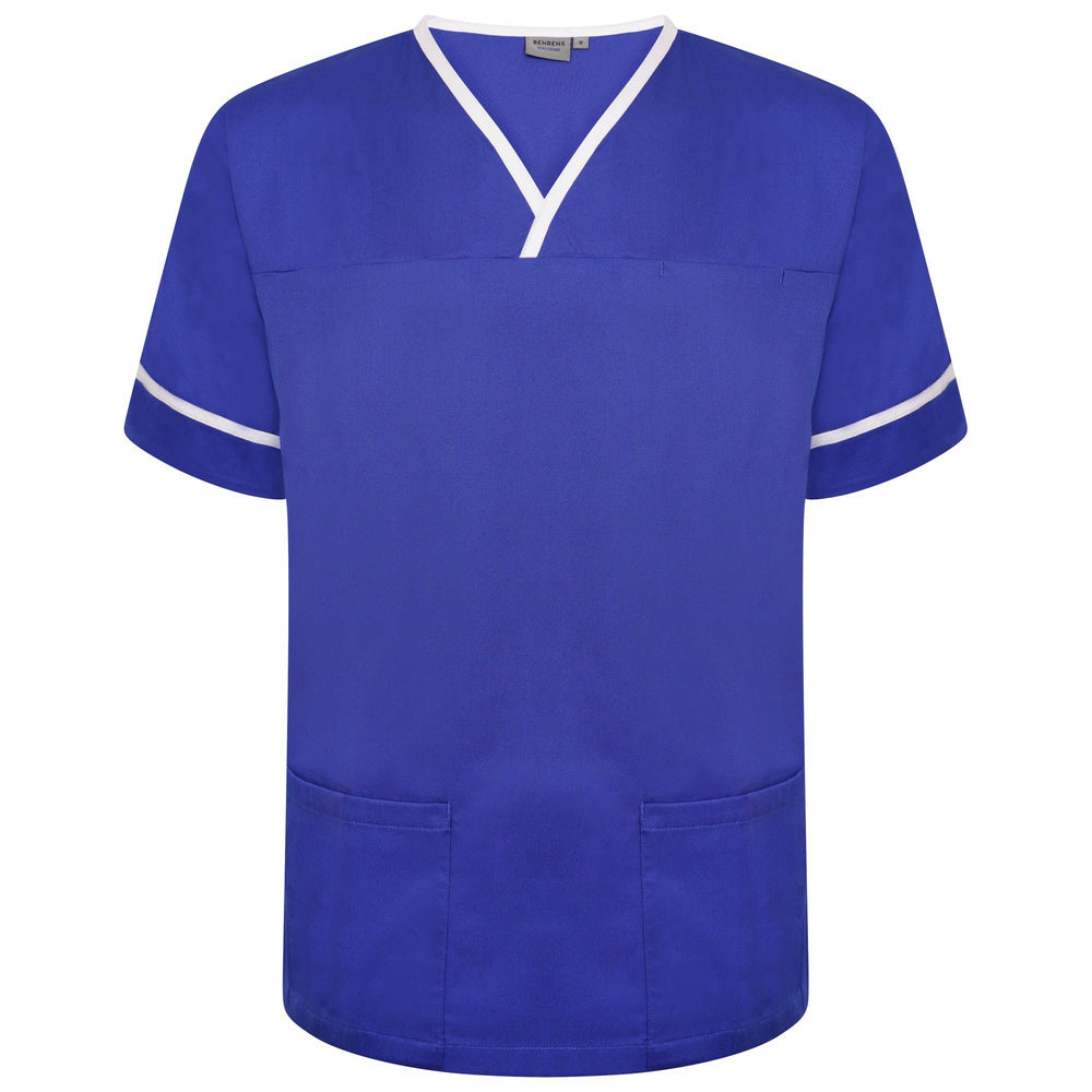 Behrens Contrast Trim Smart Scrub Top