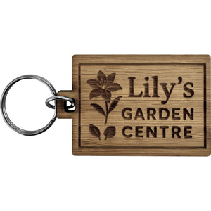 The Elora - Bamboo keyring (Rectangle - Short)