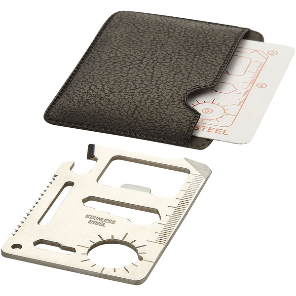 Branded Saki 15-function pocket tool card