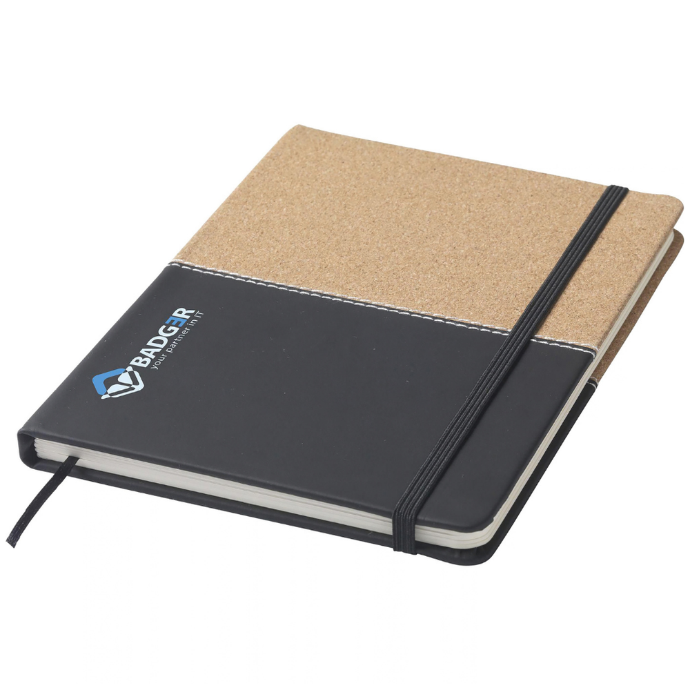 Duo Cork and Imitation Leather Notebook